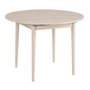 Hanah Home Mesa de Comedor Extensible Travertino y Roble, Tablero de Melamina 18mm, Patas de Madera, 100x100x75 cm (Extiende a 131 cm)